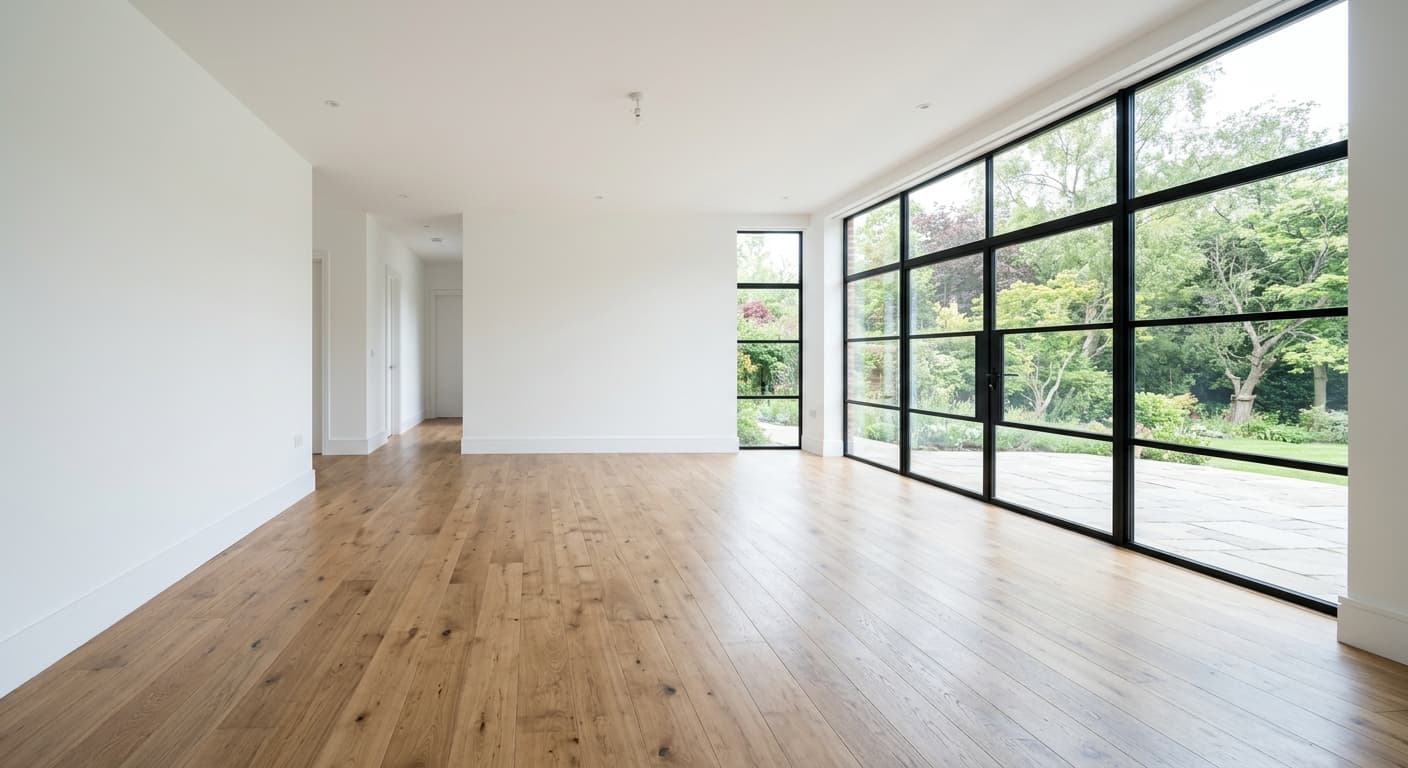 Empty room → furnished (before)