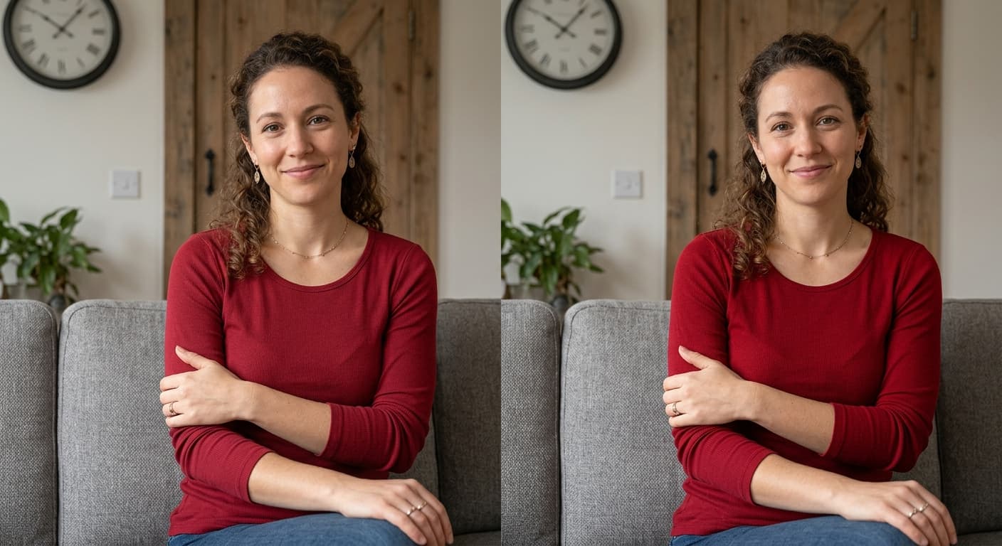 Color change on clothing (after)