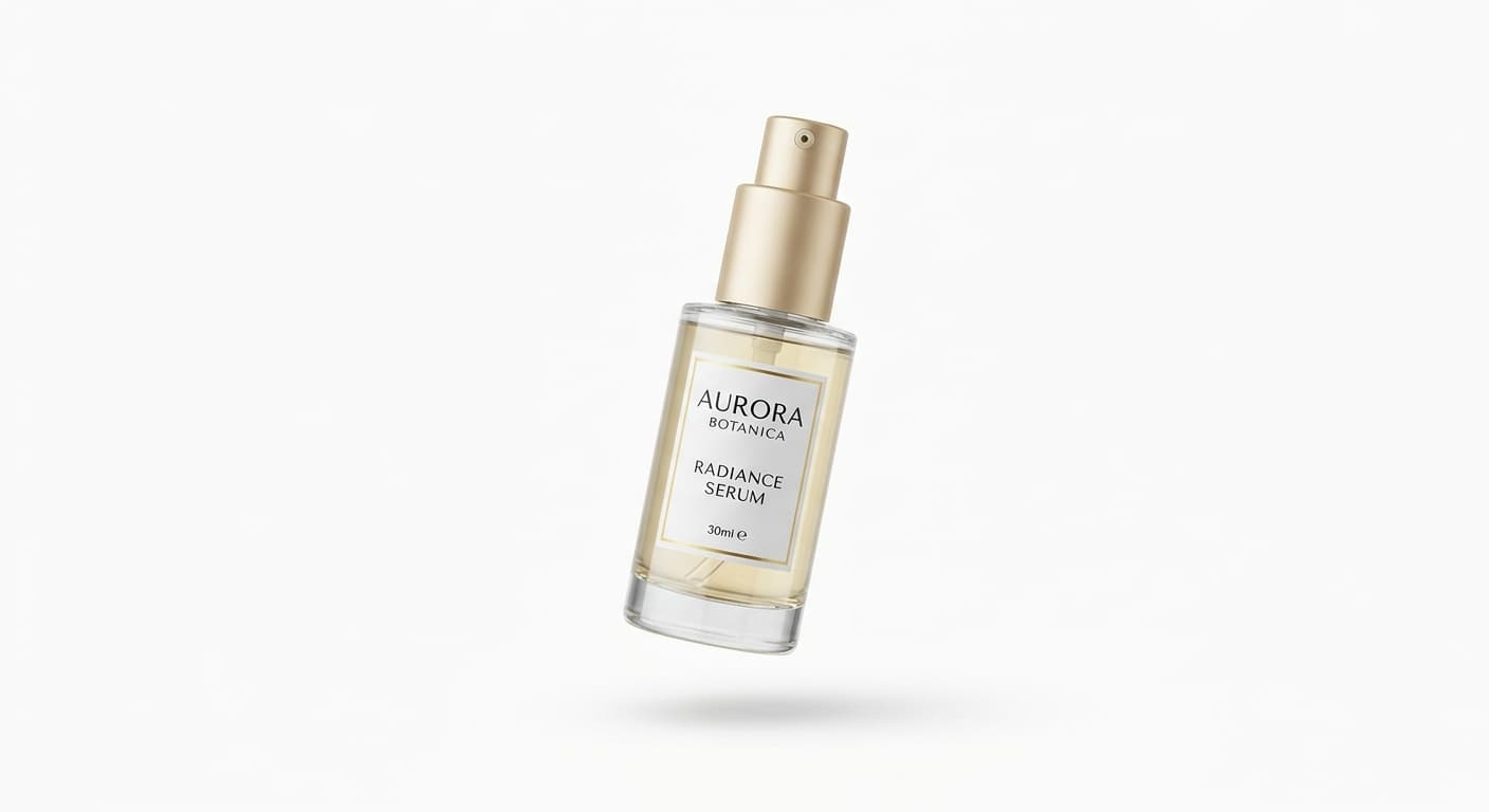 Product shot — cosmetics bottle (after)