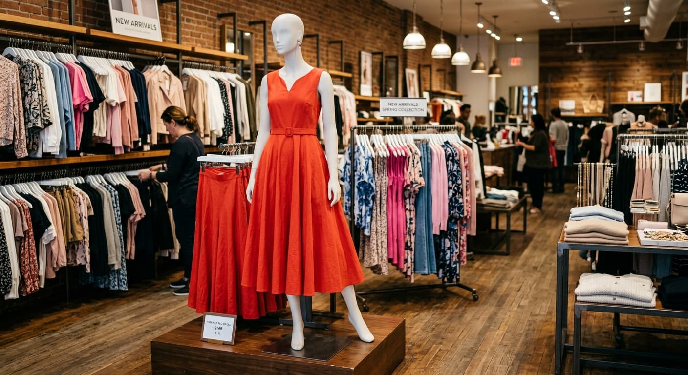 Fashion — mannequin + garment (before)